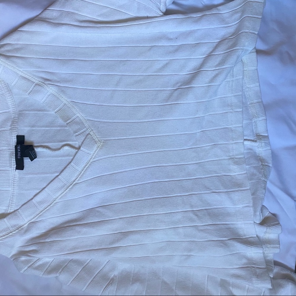 forever 21 white long sleeve